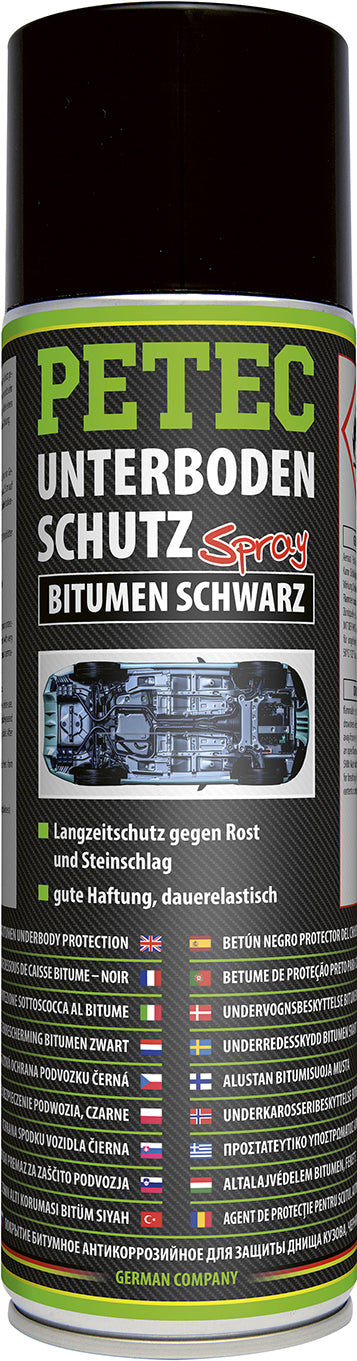PETEC Unterbodenschutz Bitumen Spray - 500 ml