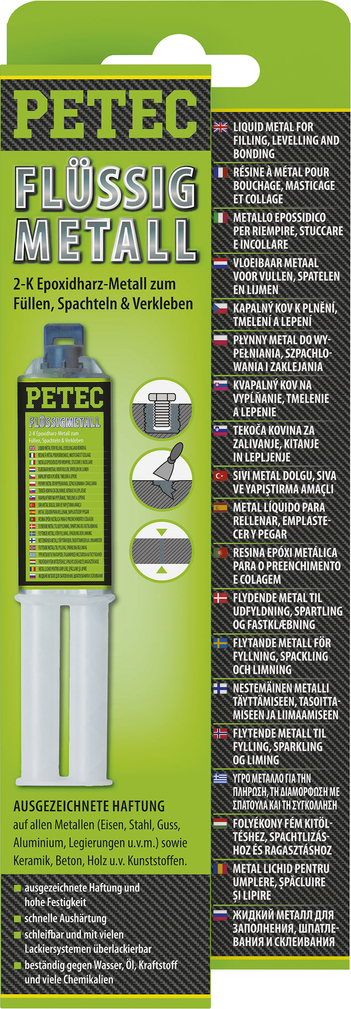 PETEC Flüssigmetall - 25 ml ohne Mischrohr
