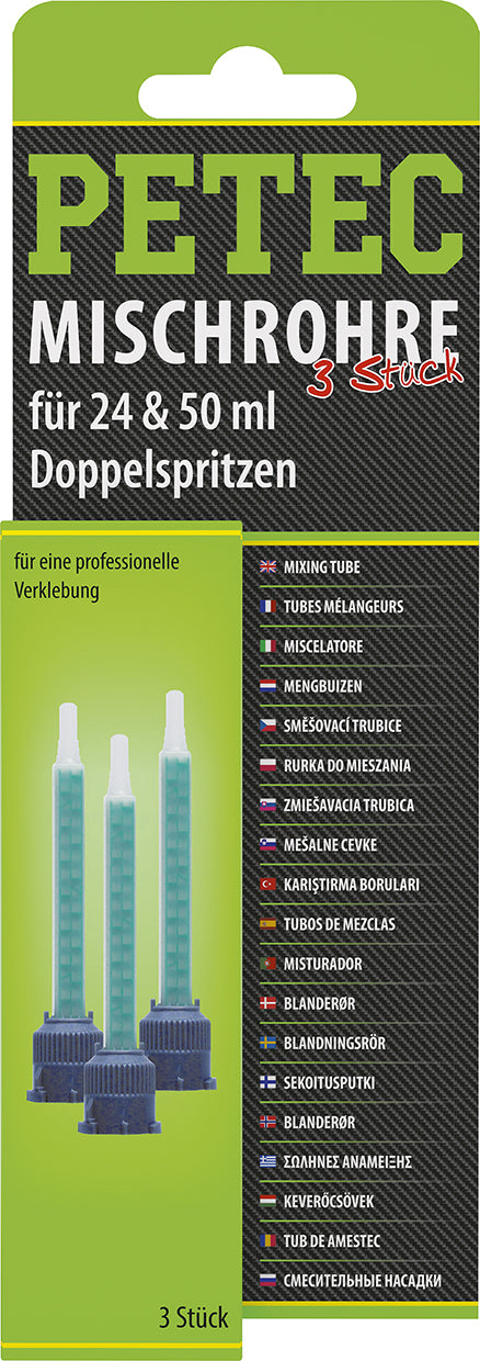 PETEC Mischrohre - 3er Packung 24 ml/50 ml
